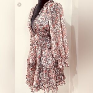 NIP boutique Floral Ruffle Dress S